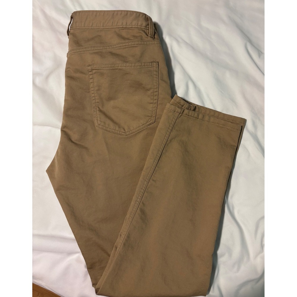 Quince Mens Comfort Stretch Traveler 5-Pocket Pants Khaki 34x32 LB28234-CFL01